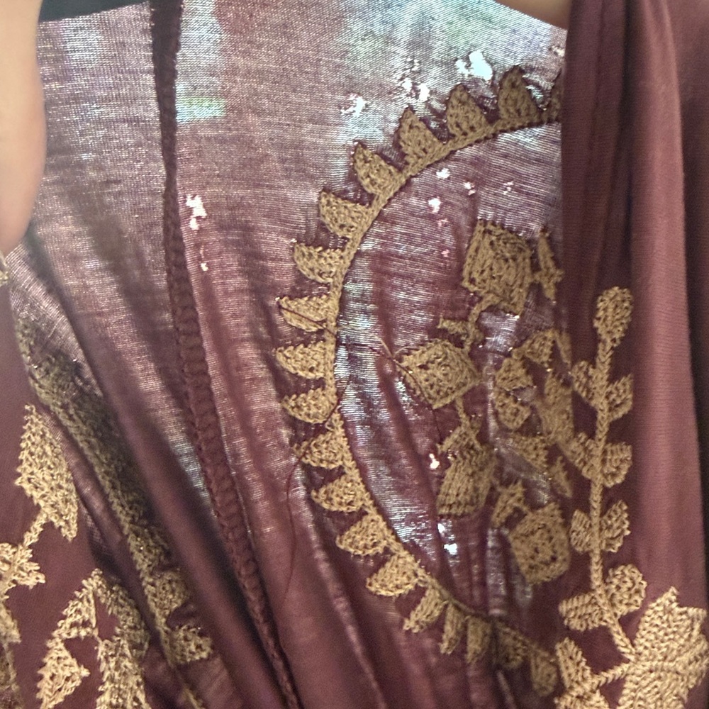 POL Plum Embroidered Boho Mini Dress - Picture 10 of 10